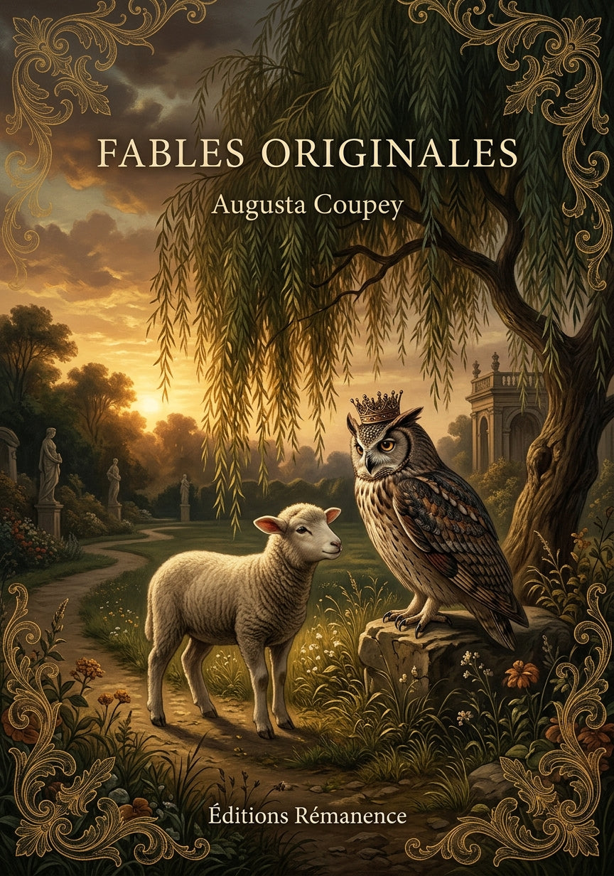 Livre Fables originales par Augusta Coupey - Couverture - Editions Remanence