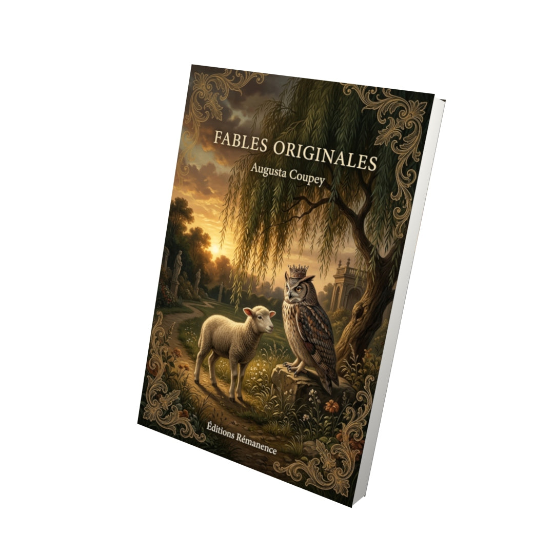 Livre Fables originales par Augusta Coupey - Vue 3D - Editions Remanence
