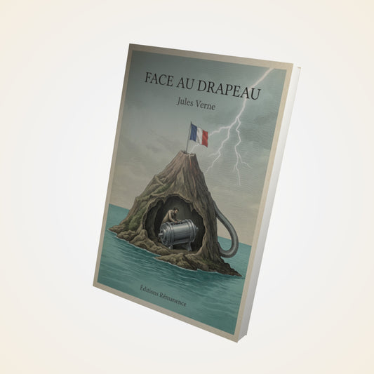 Livre Face au drapeau - Jules Verne - Couverture 3D