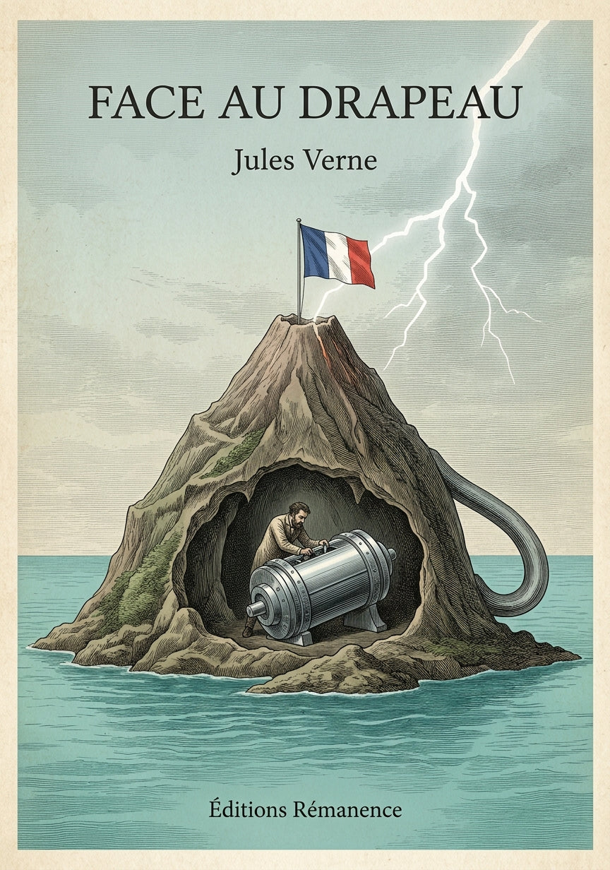 Face au drapeau - Jules Verne (Couverture)