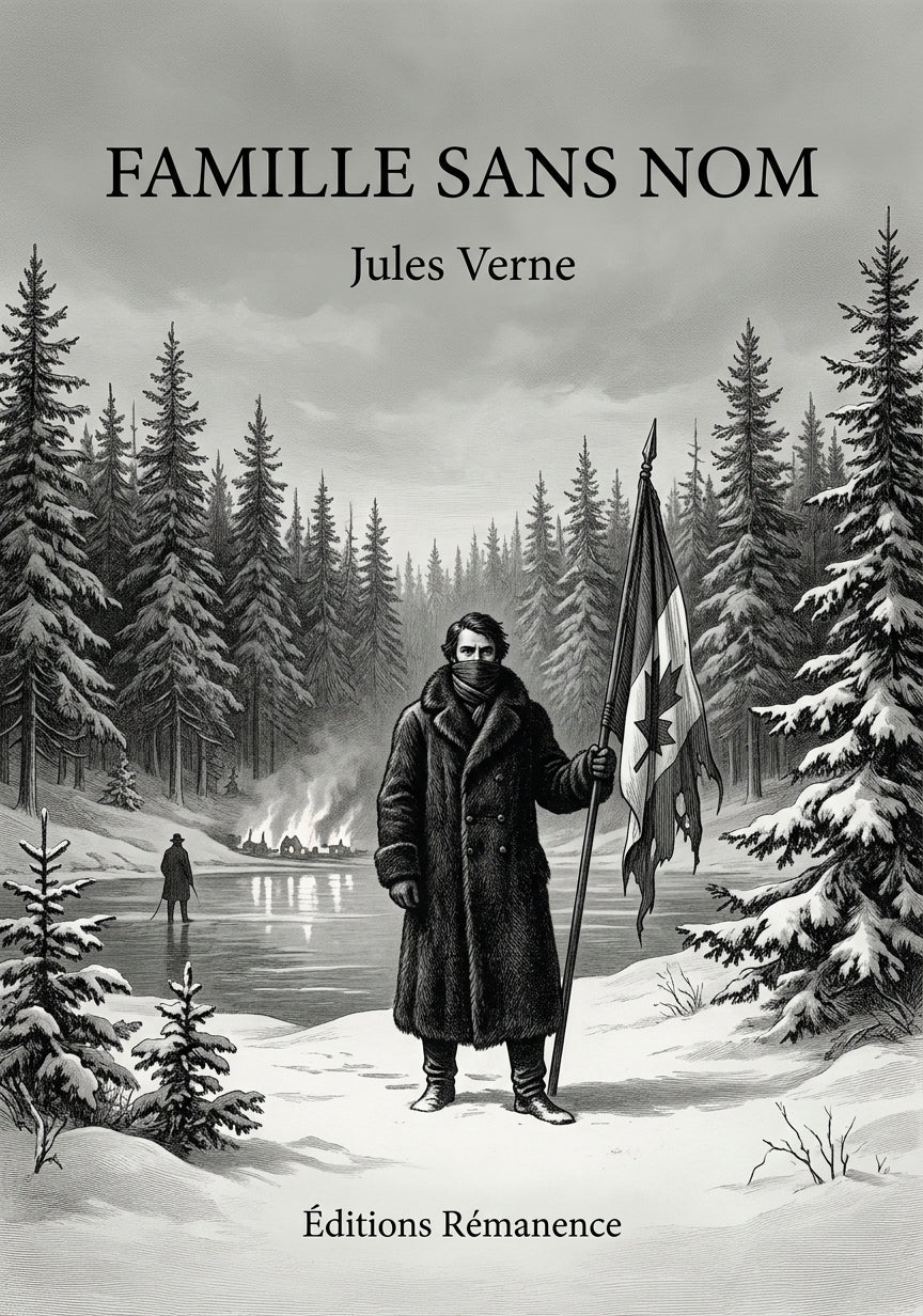 Livre Famille sans nom par Jules Verne - Couverture - Editions Remanence