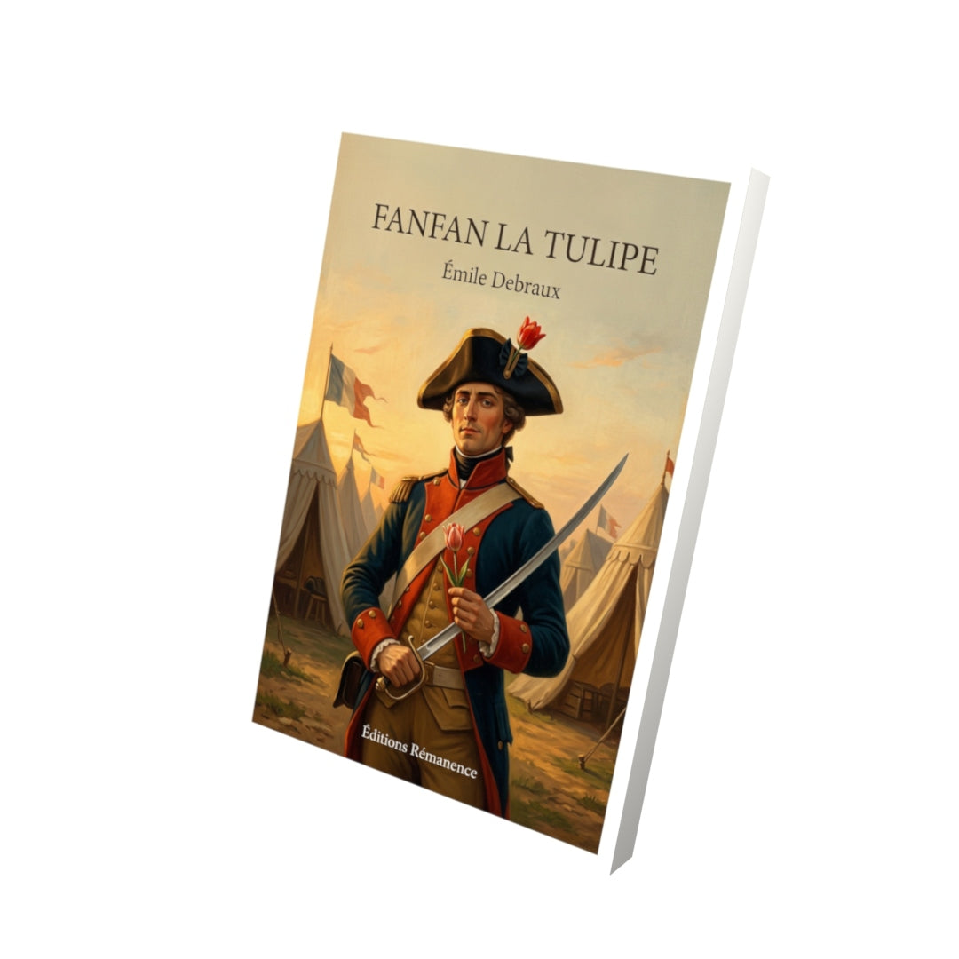 Livre Fanfan la Tulipe par Émile Debraux - Vue 3D - Editions Remanence