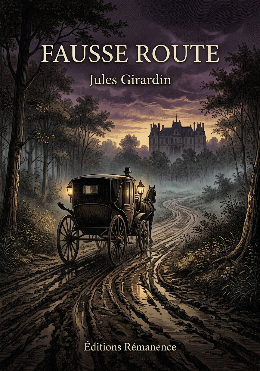 Livre Fausse route par Jules Girardin - Couverture - Editions Remanence