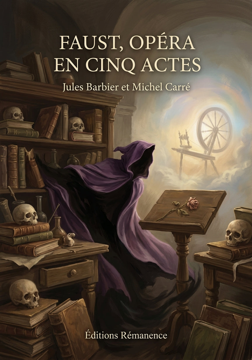 Livre Faust, opéra en cinq actes par Jules Barbier et Michel Carré - Couverture - Editions Remanence