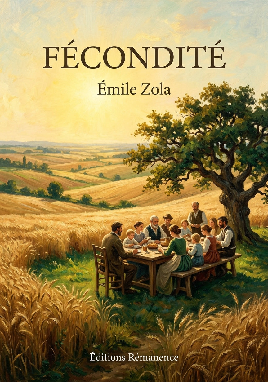 Livre Fécondité par Émile Zola - Couverture - Editions Remanence