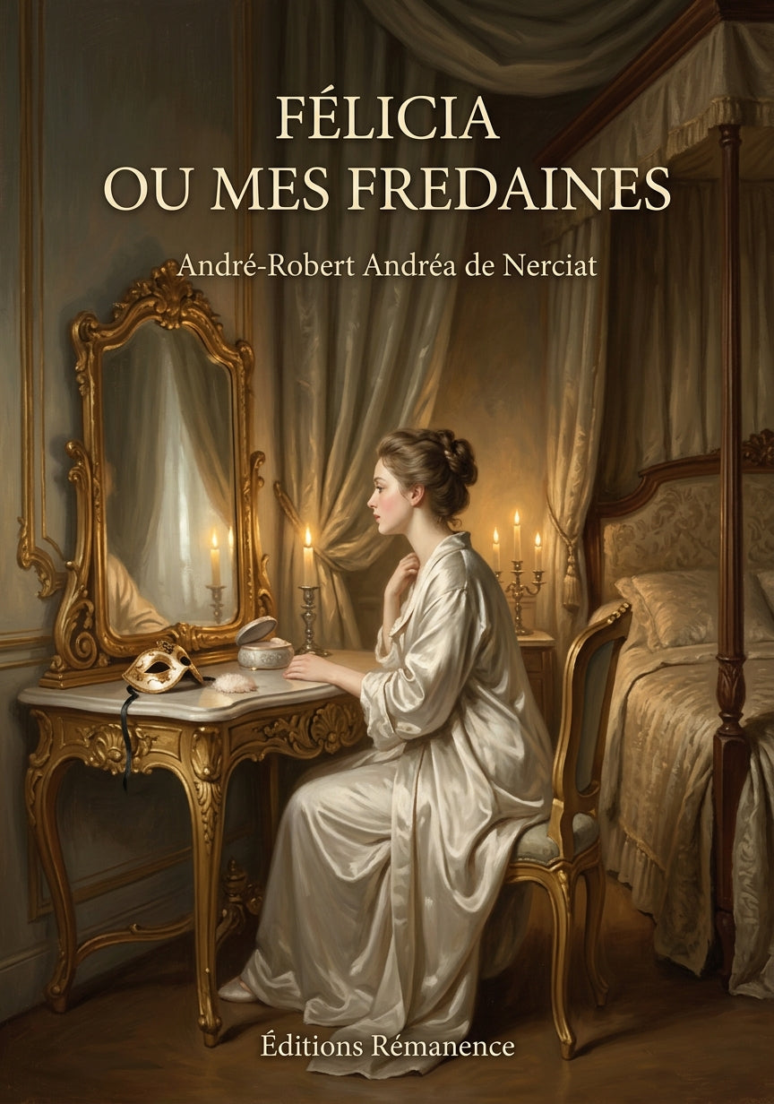 Livre Félicia ou Mes Fredaines par André-Robert Andréa de Nerciat - Couverture - Editions Remanence
