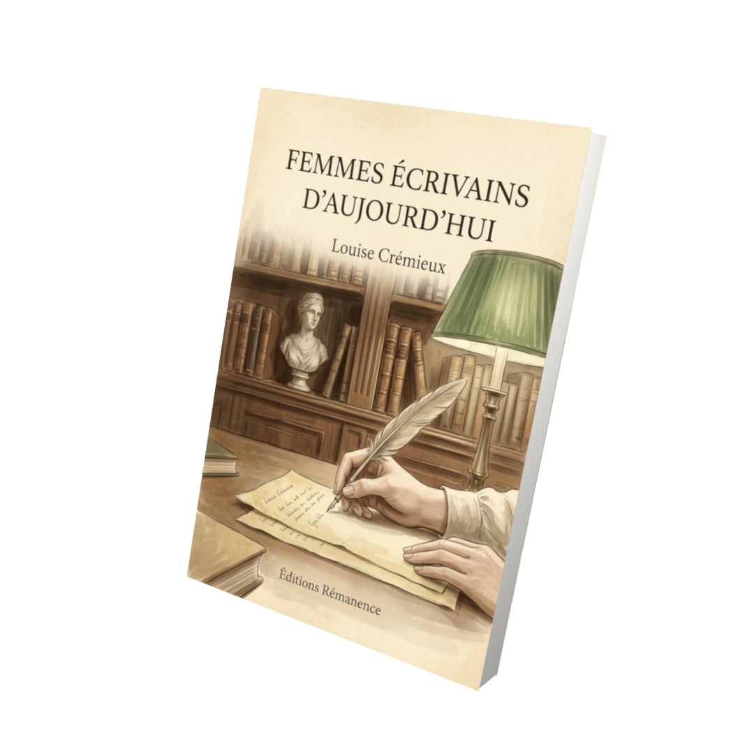 Livre Femmes écrivains d’aujourd’hui par Louise Crémieux - Vue 3D - Editions Remanence