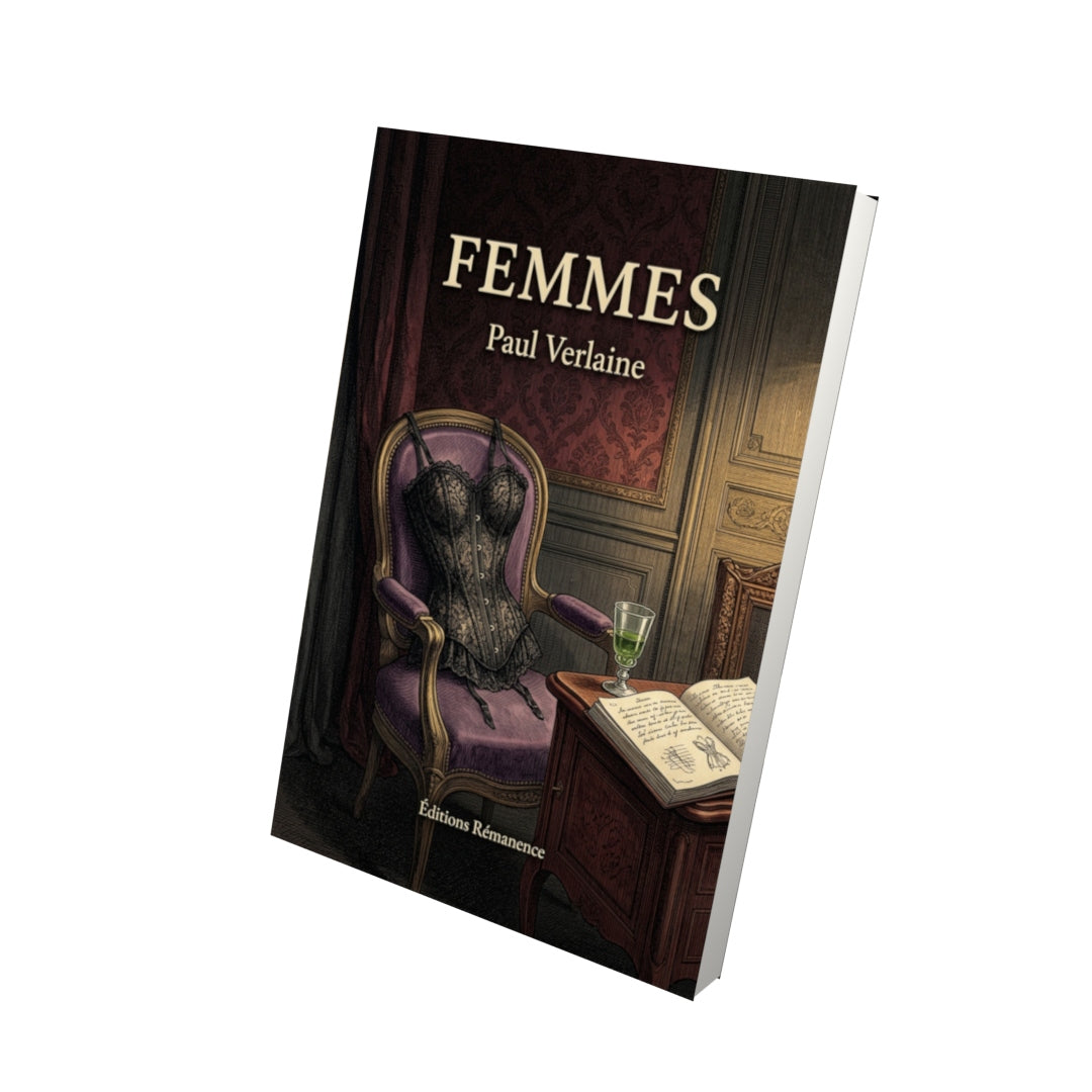 Livre Femmes par Paul Verlaine - Vue 3D - Editions Remanence
