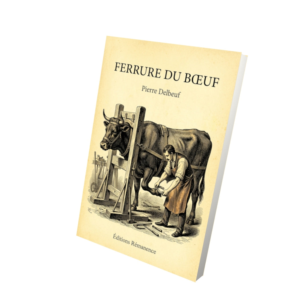 Livre Ferrure du bœuf par Pierre Delbeuf - Vue 3D - Editions Remanence