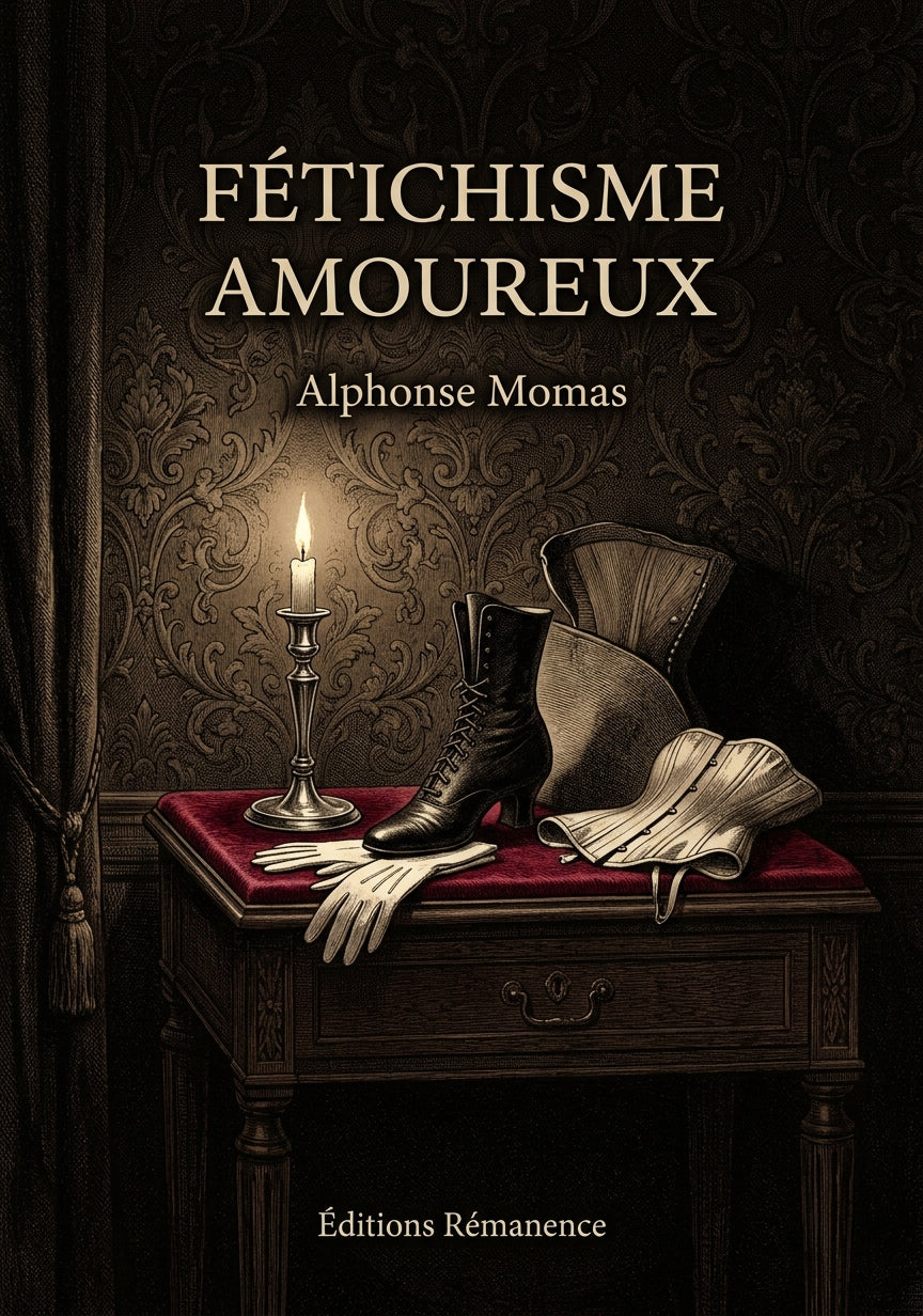 Livre Fétichisme amoureux par Alphonse Momas - Couverture - Editions Remanence