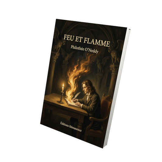 Livre Feu et Flamme par Philothée O’Neddy - Vue 3D - Editions Remanence