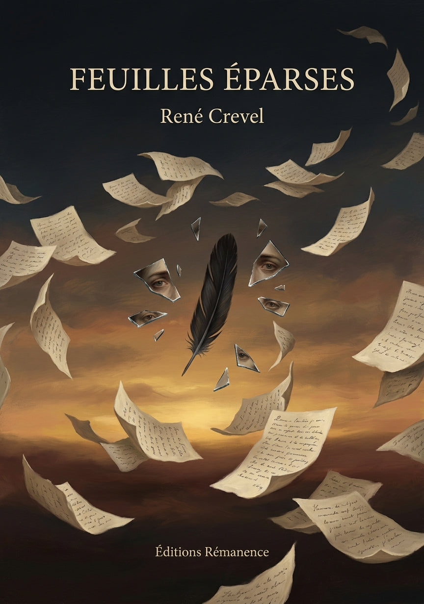 Livre Feuilles éparses par René Crevel - Couverture - Editions Remanence