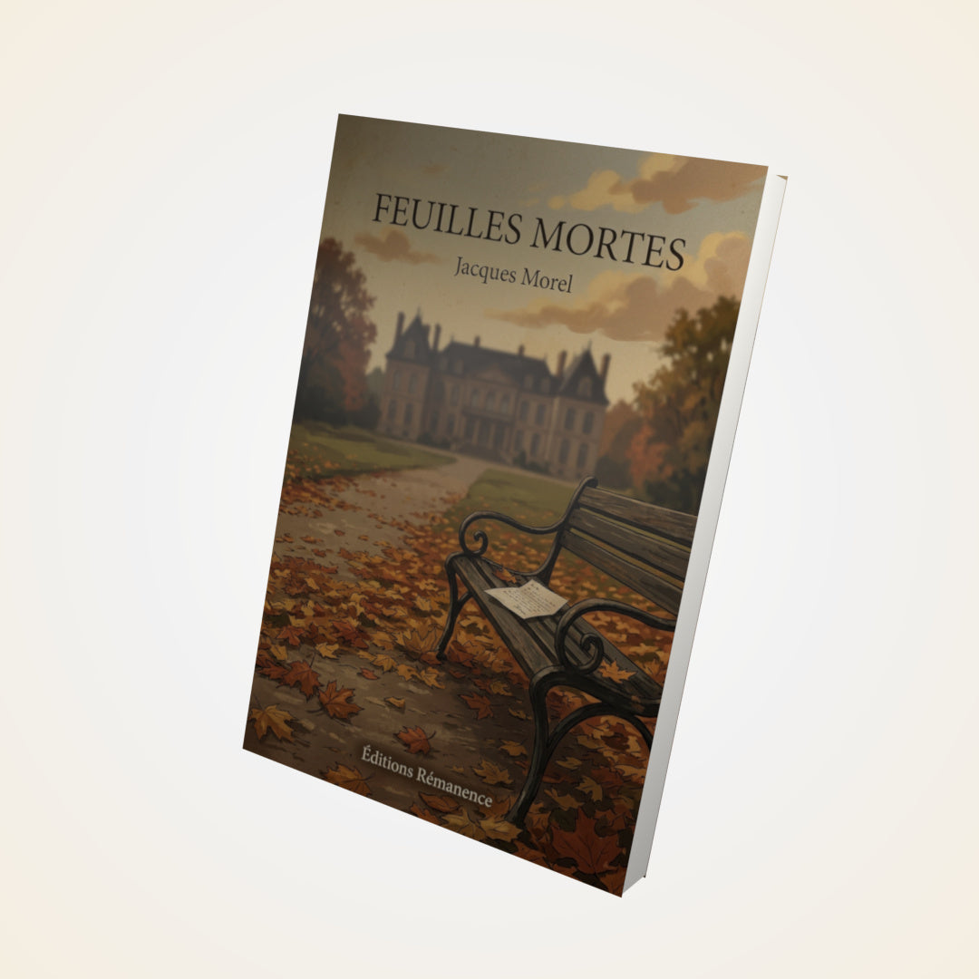 Livre Feuilles mortes - Jacques Morel - Couverture 3D