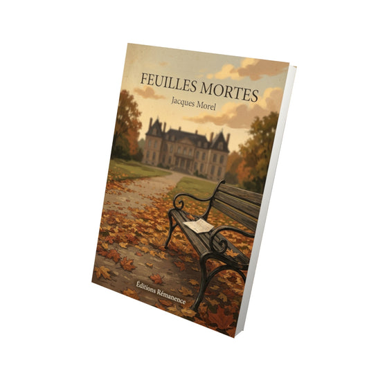 Livre Feuilles mortes - Jacques Morel - Vue 3D - Editions Remanence