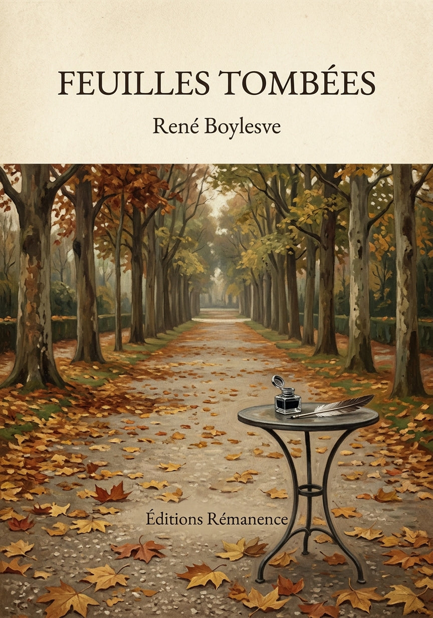 Feuilles tombées - René Boylesve (Couverture)