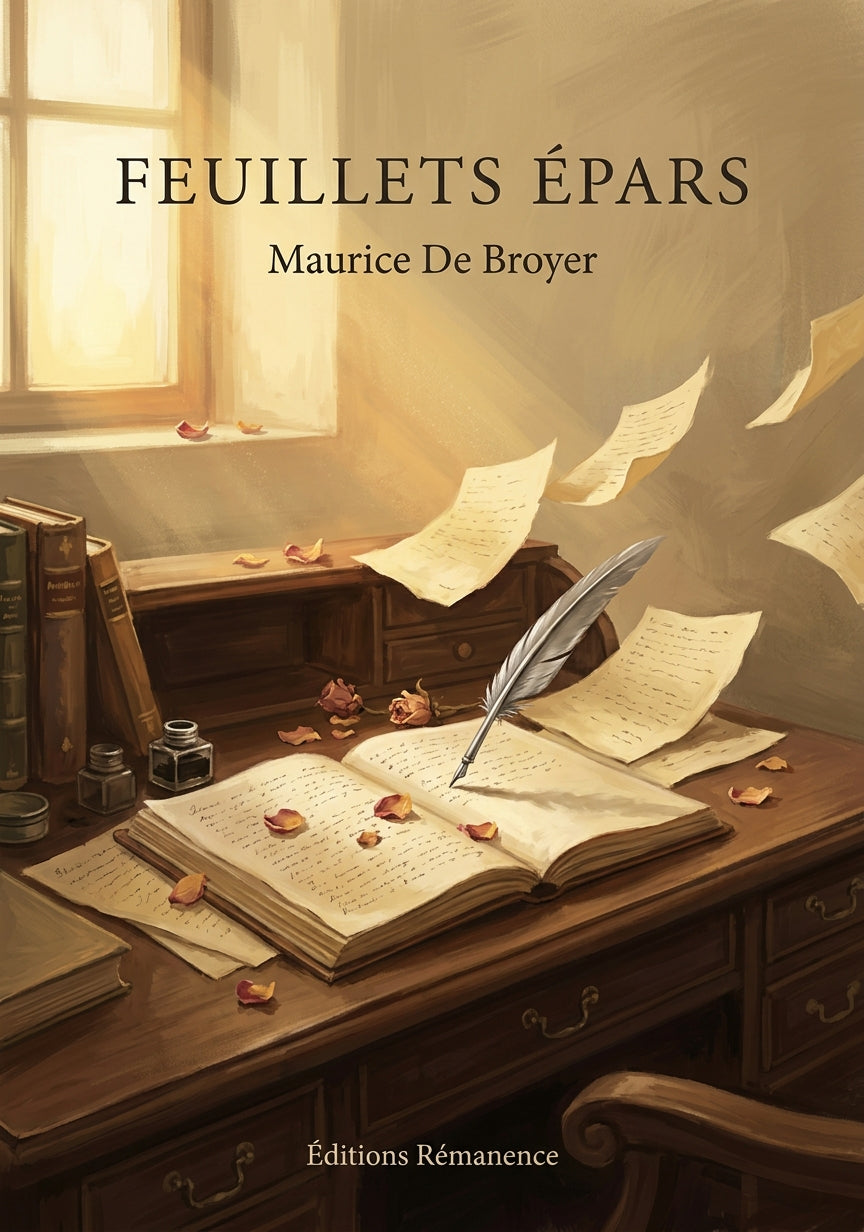 Livre Feuillets épars par Maurice De Broyer - Couverture - Editions Remanence