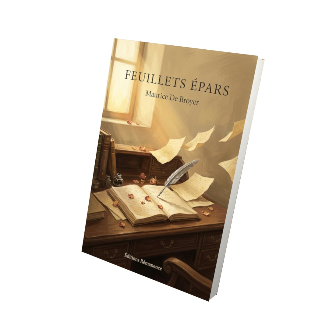 Livre Feuillets épars par Maurice De Broyer - Vue 3D - Editions Remanence