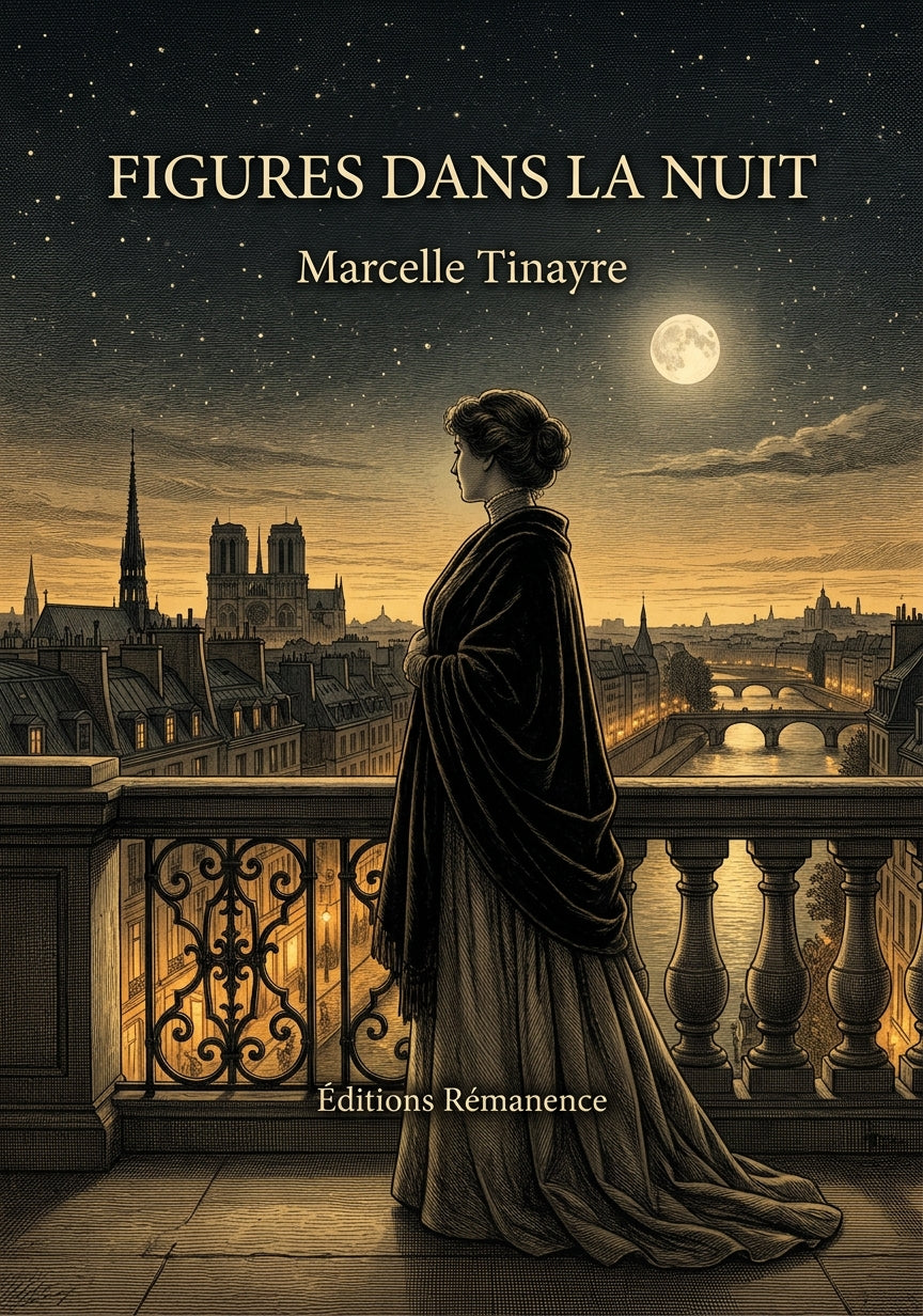 Livre Figures dans la nuit par Marcelle Tinayre - Couverture - Editions Remanence