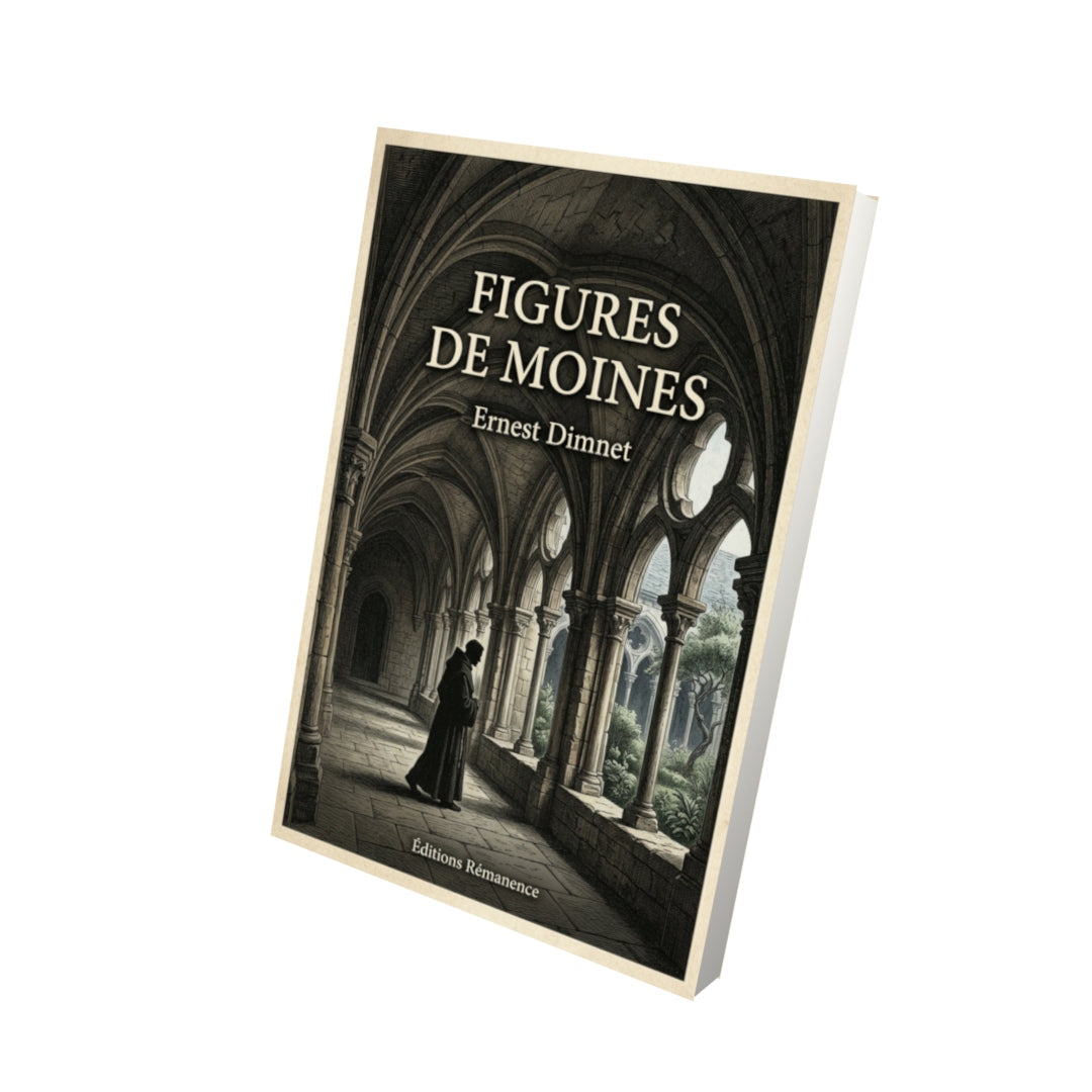 Livre Figures de moines - Ernest Dimnet - Vue 3D - Editions Remanence