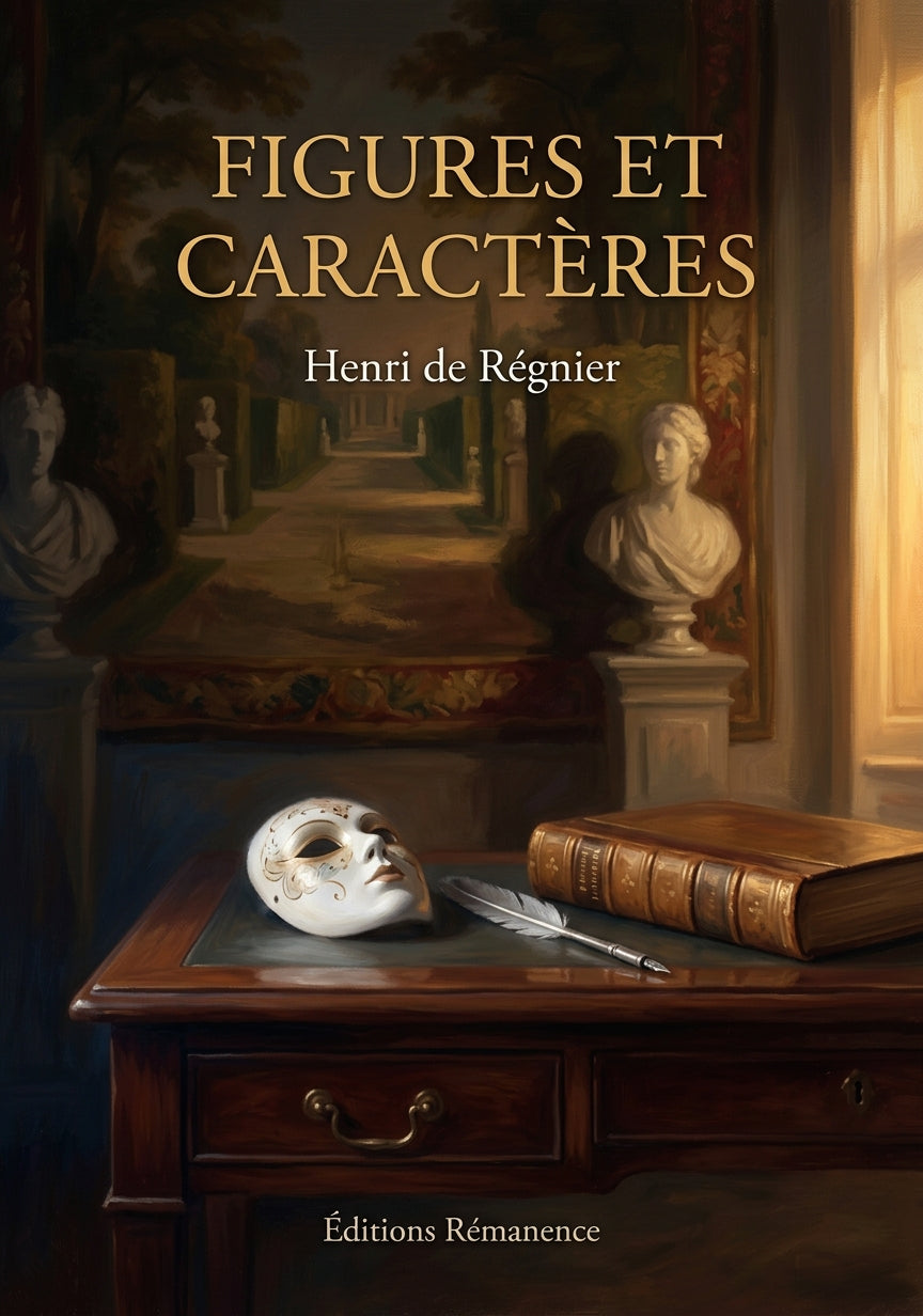 Livre Figures et Caractères par Henri de Régnier - Couverture - Editions Remanence