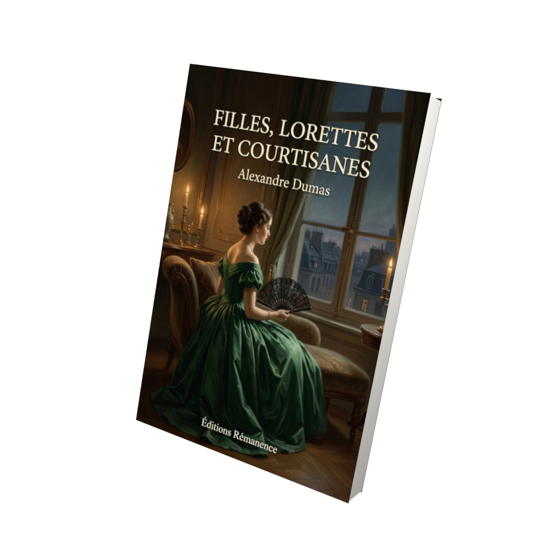 Livre Filles, Lorettes et Courtisanes par Alexandre Dumas - Vue 3D - Editions Remanence