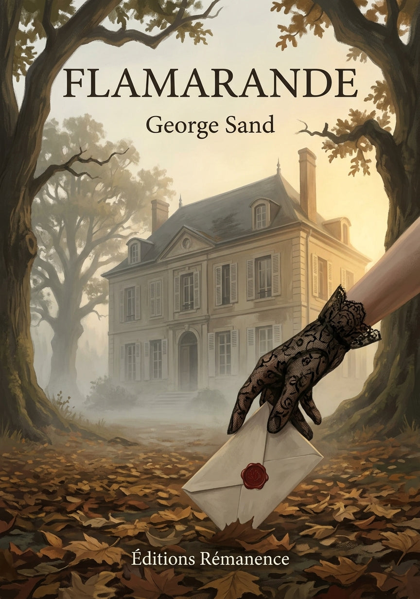 Livre Flamarande par George Sand - Couverture - Editions Remanence
