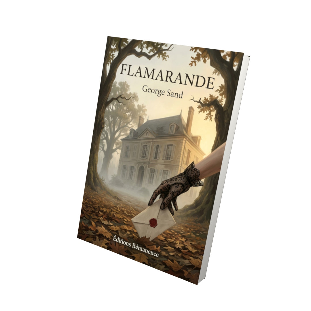 Livre Flamarande par George Sand - Vue 3D - Editions Remanence