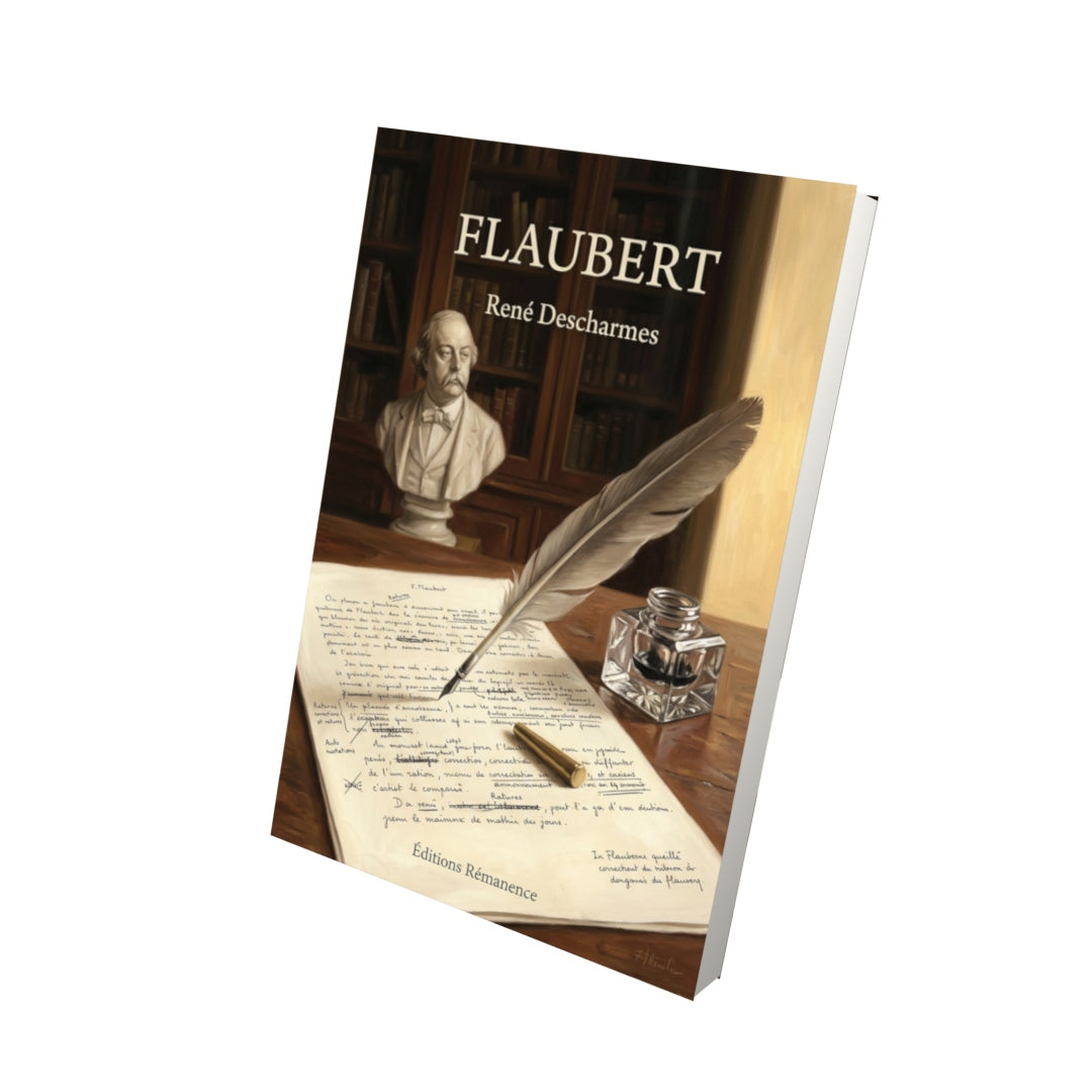 Livre Flaubert par René Descharmes - Vue 3D - Editions Remanence
