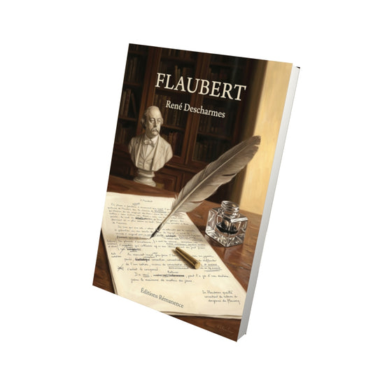 Livre Flaubert par René Descharmes - Vue 3D - Editions Remanence
