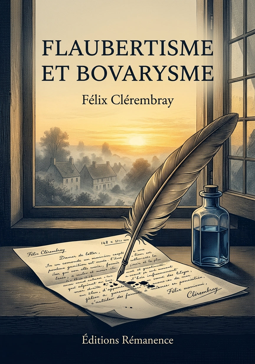 Livre Flaubertisme et Bovarysme par Félix Clérembray - Couverture - Editions Remanence
