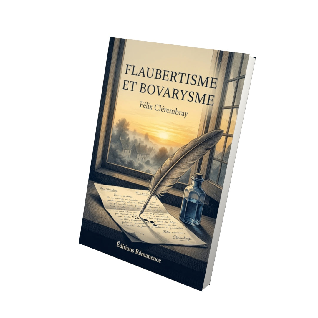 Livre Flaubertisme et Bovarysme par Félix Clérembray - Vue 3D - Editions Remanence