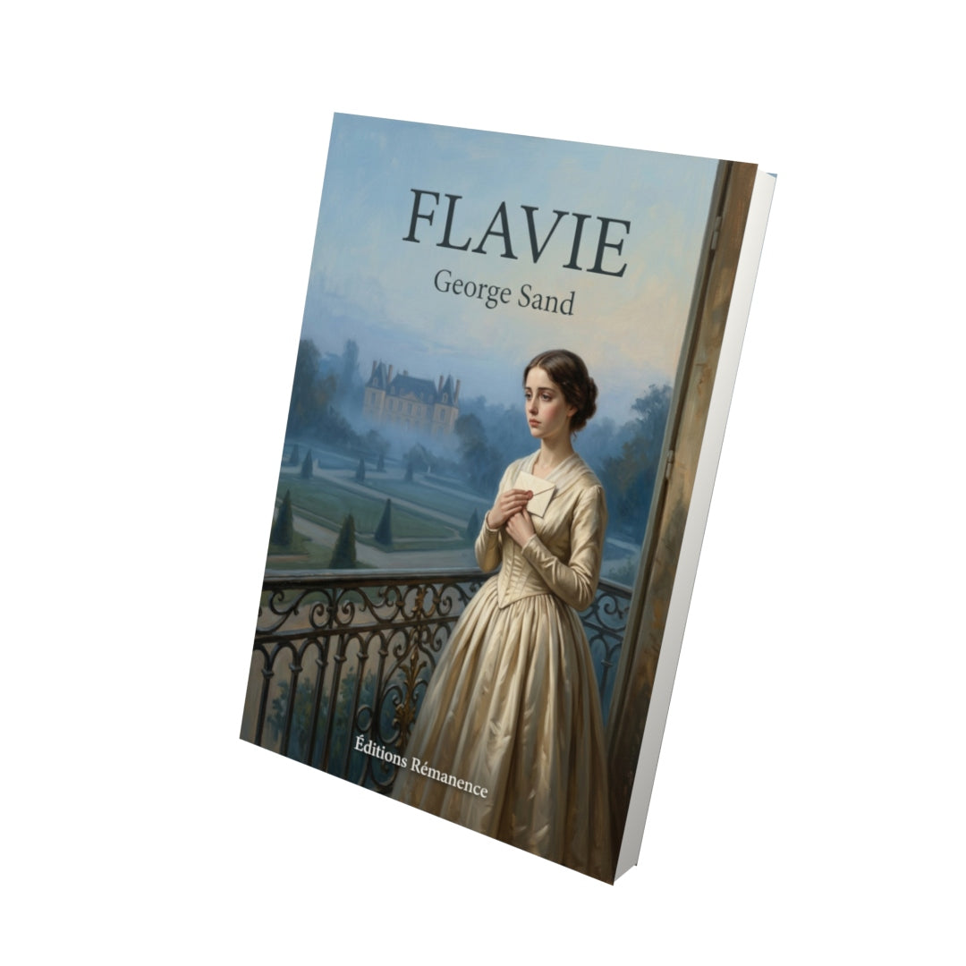 Livre Flavie par George Sand - Vue 3D - Editions Remanence