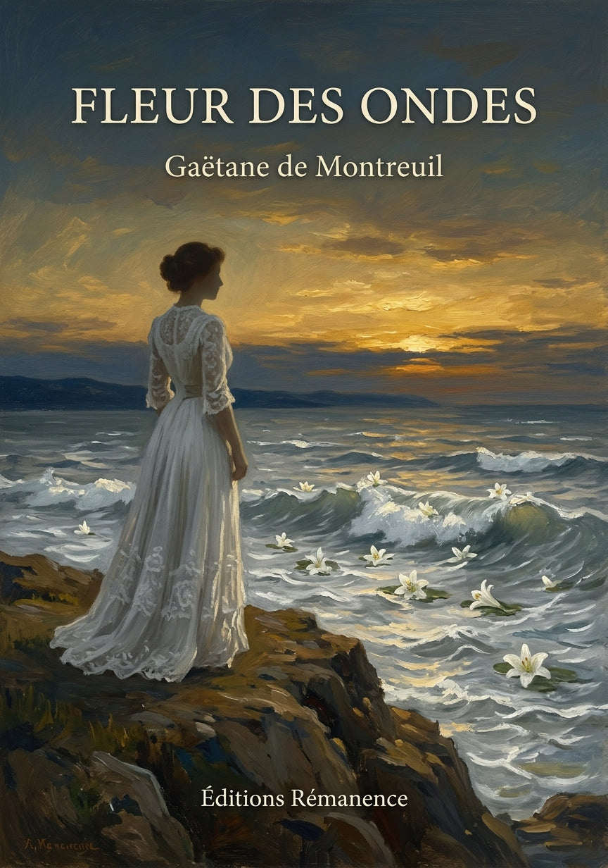 Livre Fleur des ondes par Gaëtane de Montreuil - Couverture - Editions Remanence
