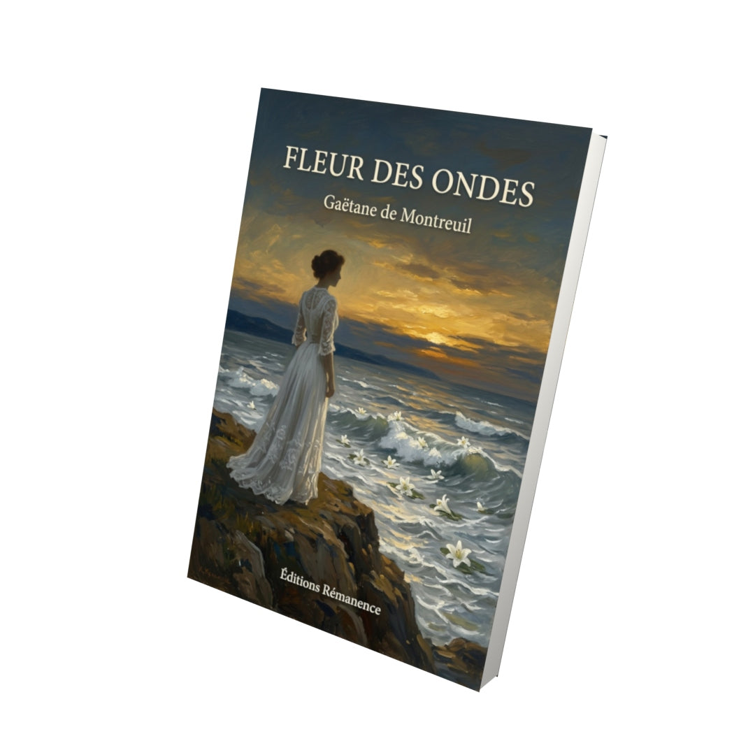 Livre Fleur des ondes par Gaëtane de Montreuil - Vue 3D - Editions Remanence