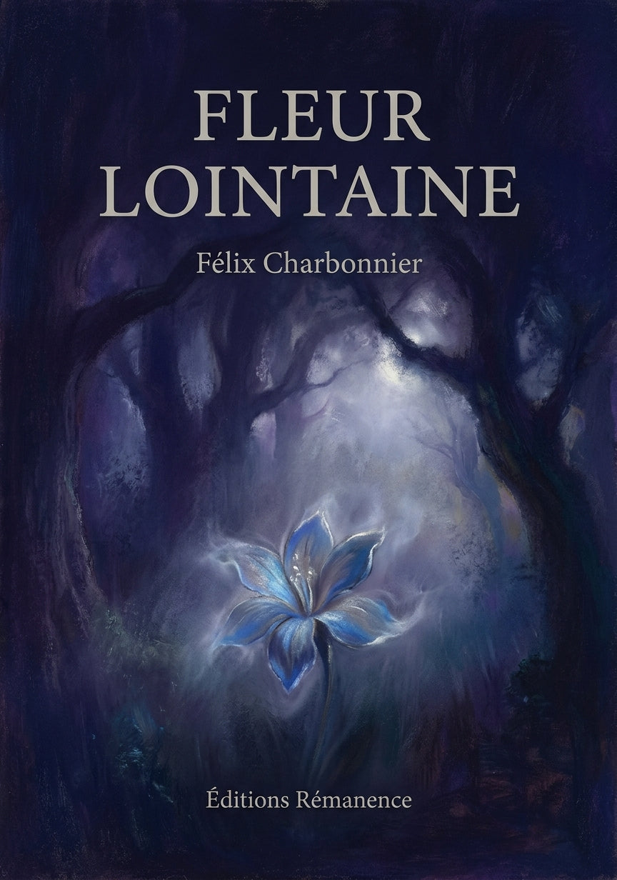 Livre Fleur lointaine par Félix Charbonnier - Couverture - Editions Remanence