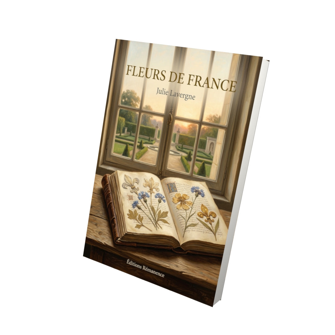 Livre Fleurs de France par Julie Lavergne - Vue 3D - Editions Remanence