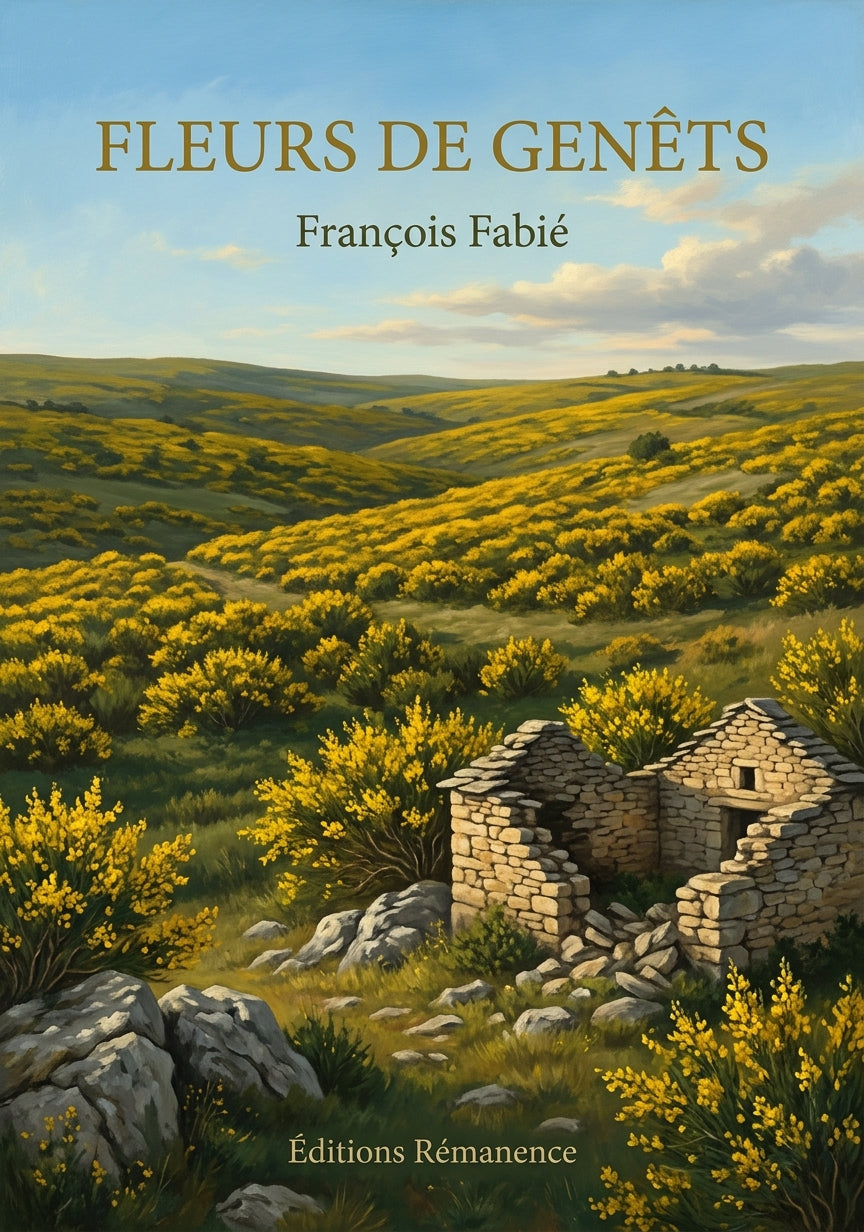 Livre Fleurs de genêts par François Fabié - Couverture - Editions Remanence