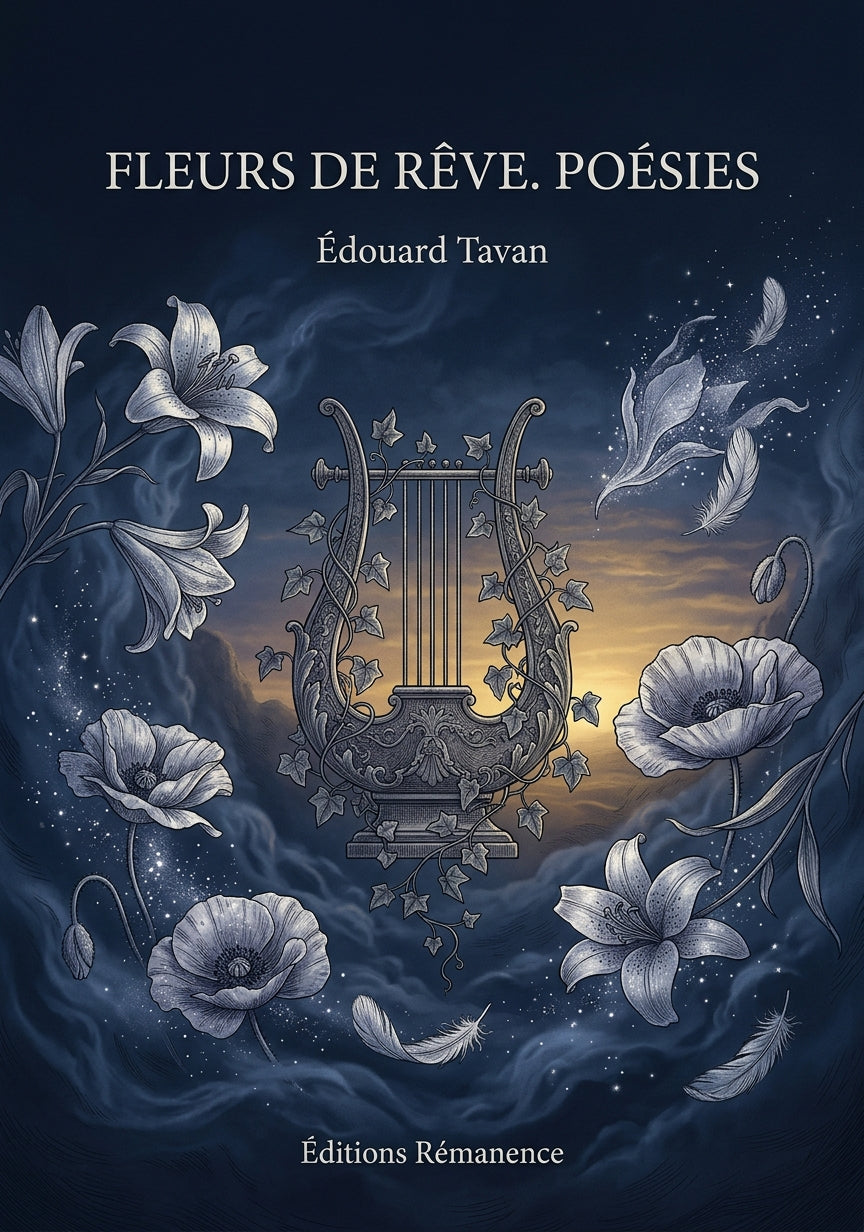 Livre Fleurs de rêve. Poésies par Édouard Tavan - Couverture - Editions Remanence