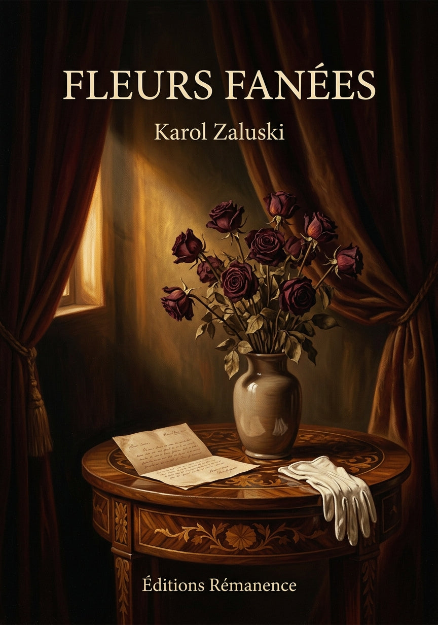 Livre Fleurs fanées par Karol Zaluski - Couverture - Editions Remanence