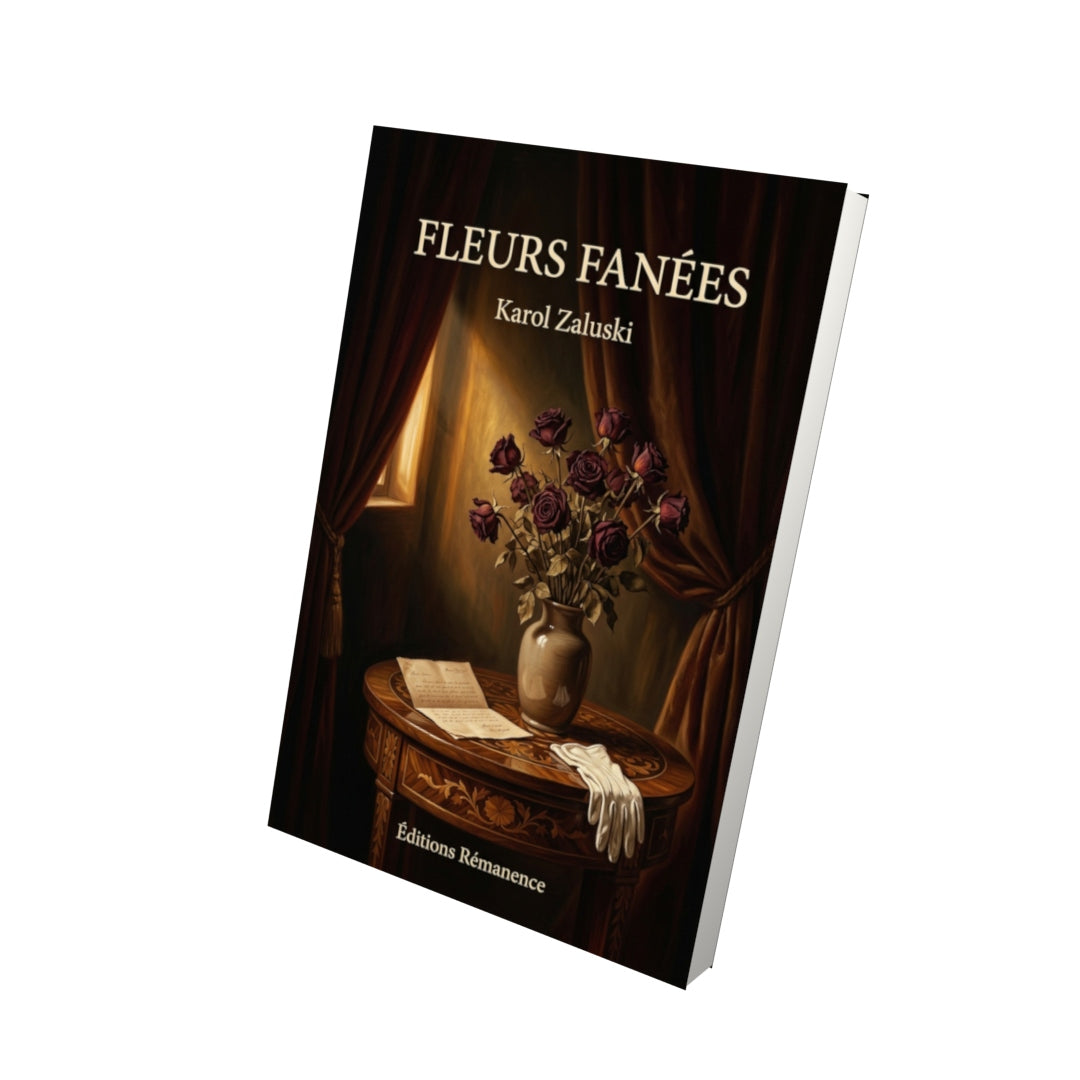 Livre Fleurs fanées par Karol Zaluski - Vue 3D - Editions Remanence
