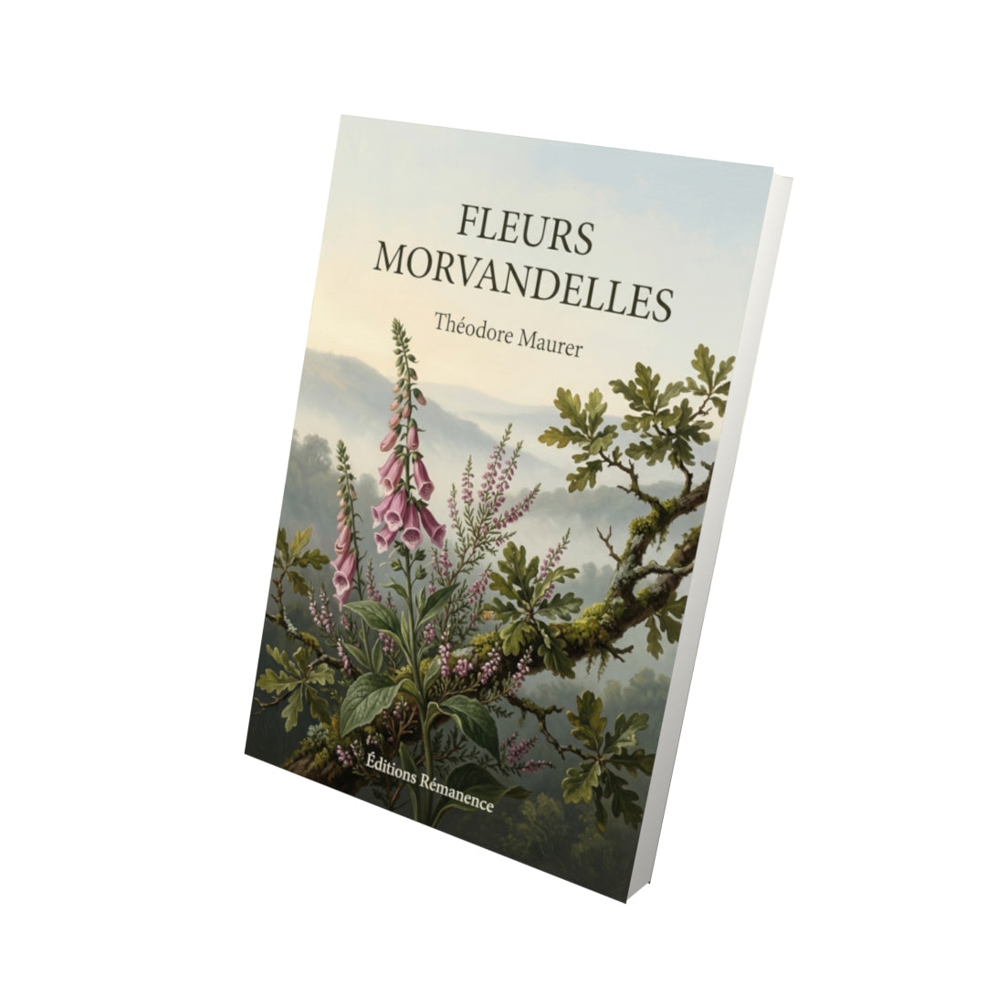 Livre Fleurs morvandelles par Théodore Maurer - Vue 3D - Editions Remanence