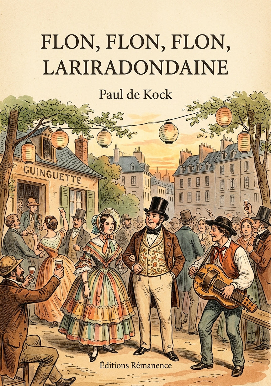 Livre Flon, flon, flon, lariradondaine par Paul de Kock - Couverture - Editions Remanence