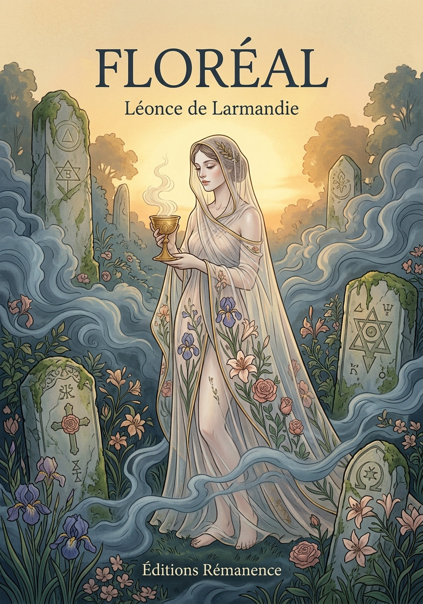 Livre Floréal par Léonce de Larmandie - Couverture - Editions Remanence