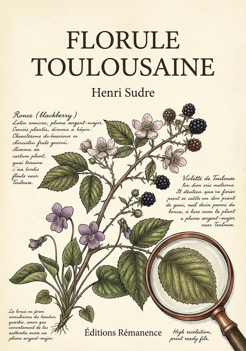 Livre Florule toulousaine par Henri Sudre - Couverture - Editions Remanence