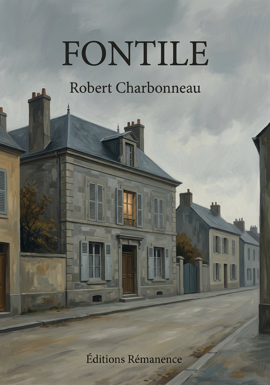 Livre Fontile par Robert Charbonneau - Couverture - Editions Remanence