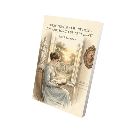 Livre Formation de la jeune fille - son âme, son coeur, sa volonté - Joseph Baeteman - Vue 3D - Editions Remanence