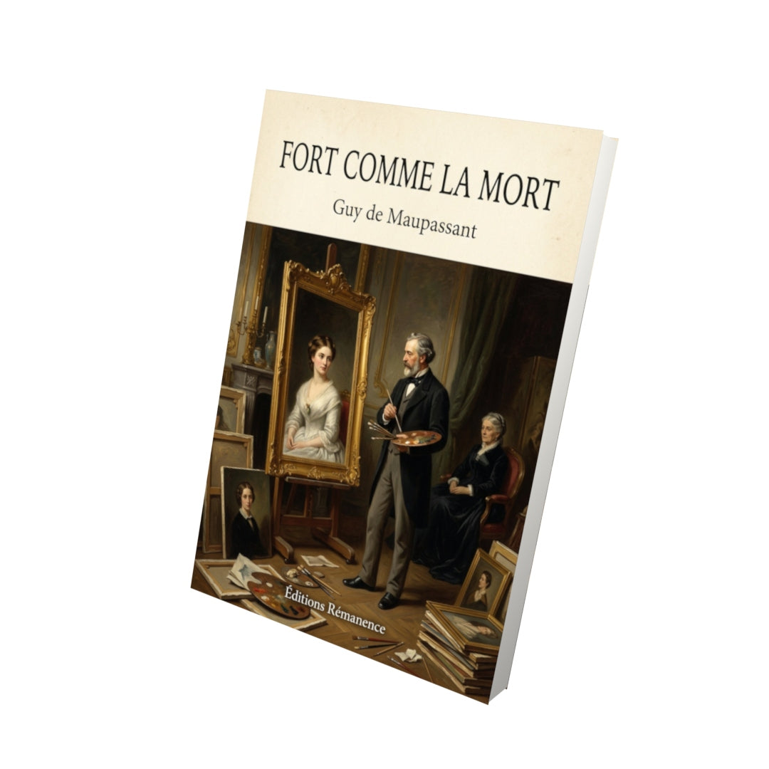 Livre Fort comme la mort - Guy de Maupassant - Vue 3D - Editions Remanence
