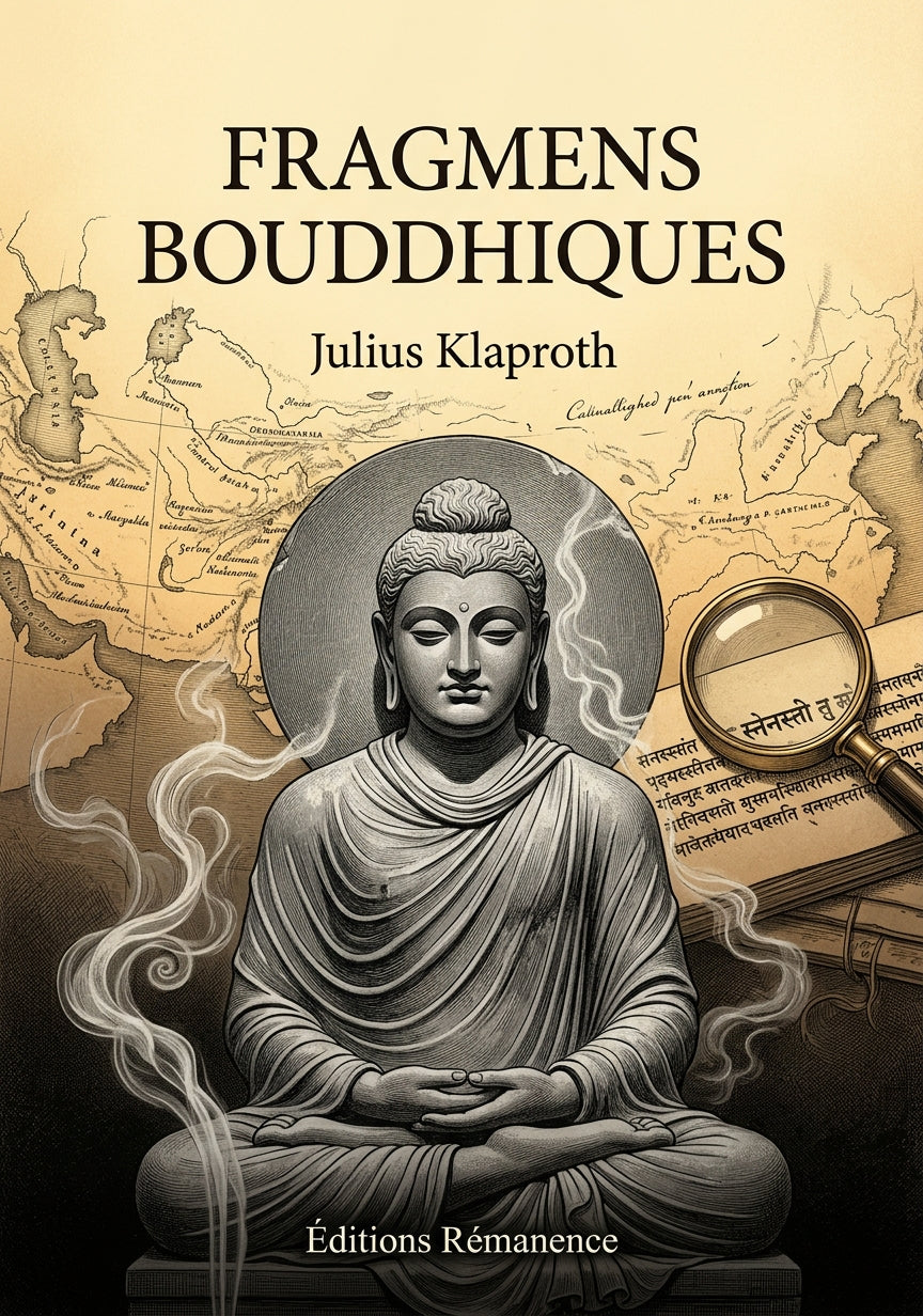 Livre Fragmens bouddhiques par Julius Klaproth - Couverture - Editions Remanence