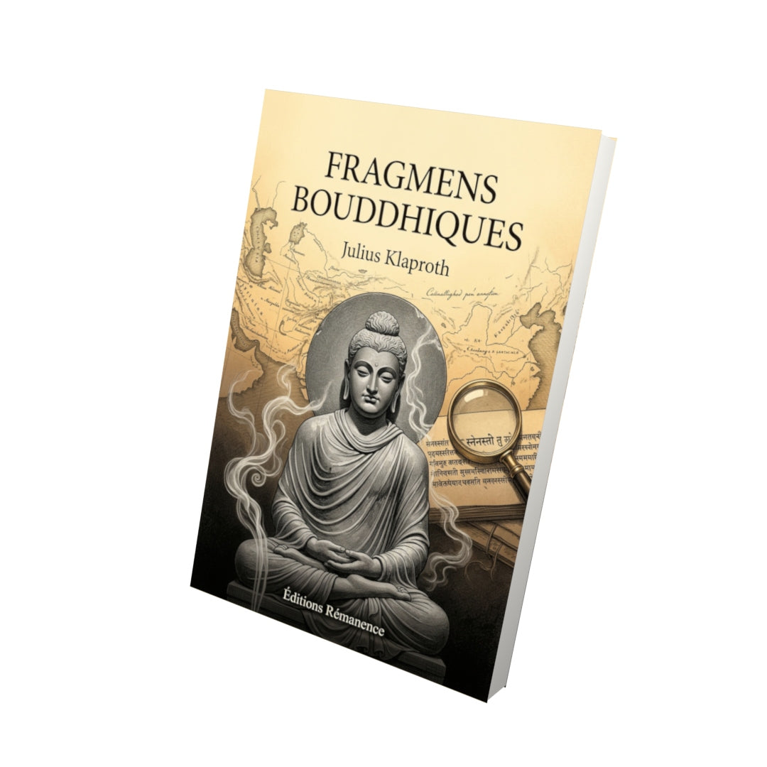 Livre Fragmens bouddhiques par Julius Klaproth - Vue 3D - Editions Remanence