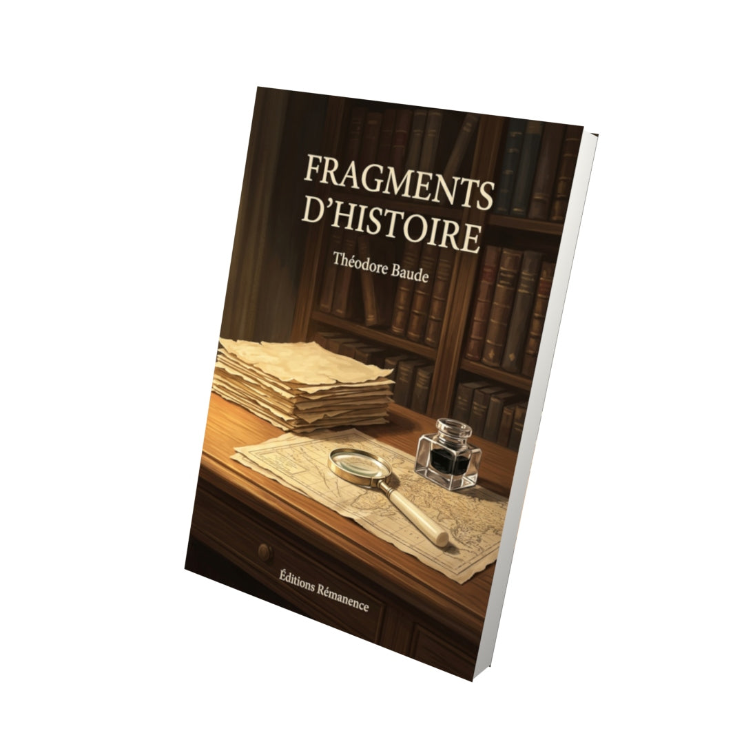 Livre Fragments d’histoire par Théodore Baude - Vue 3D - Editions Remanence